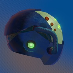 3d rendered illustration of sci-fi helmet