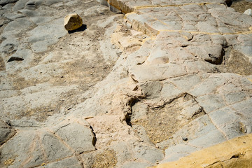 Full frame take of volcanic rocks