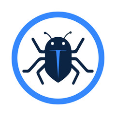 Virus alert message bug icon