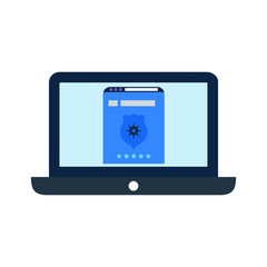 Website browsing security protection icon