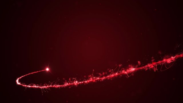 Valentines day concept animation with full particles in heart on red. Love and wedding concept. 4k
