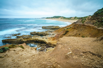 coast at great ocean road, victoria, australia