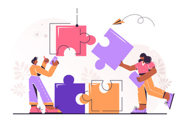 connecting puzzle elements