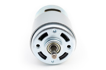 DC motor on white background