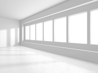 Futuristic White Architecture Design Background