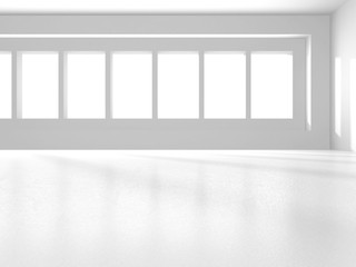 Futuristic White Architecture Design Background