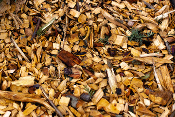 background of wood pieces on floor