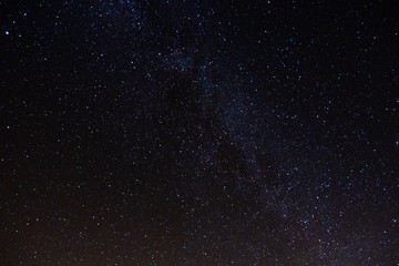 Milky Way from equator dark starry night