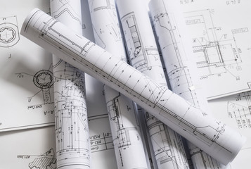 Technology blueprints. The part of engineering project.