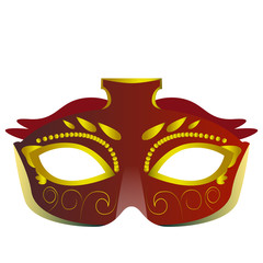 Mardi Gras theater mask icon