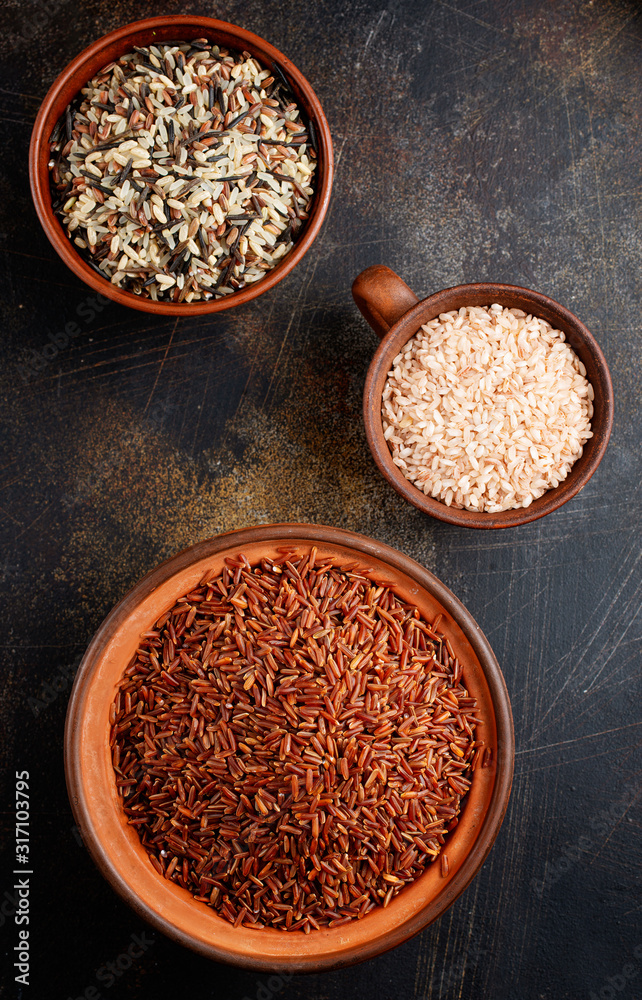 Canvas Prints rice in bowls