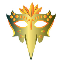 Mardi Gras theater mask icon