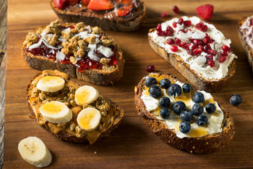 Homemade Sweet Gourmet Breakfast Toasts