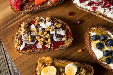 Homemade Sweet Gourmet Breakfast Toasts