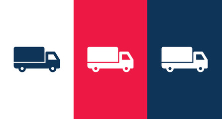 Delivery truck icon illustration isolated vector sign symbol