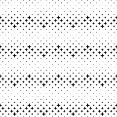 Seamless black and white star pattern background design - abstract geometrical monochrome vector illustration