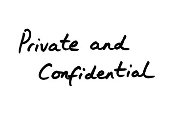 Naklejka na ściany i meble Private and Confidential