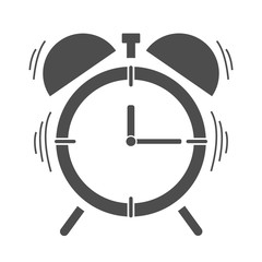 Alarm clock icon. Wake up tool. Vector illustration.