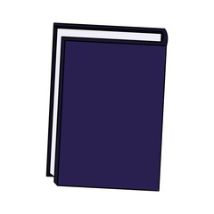 notebook icon over white background