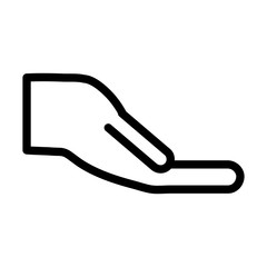 human hand help support gesture icon