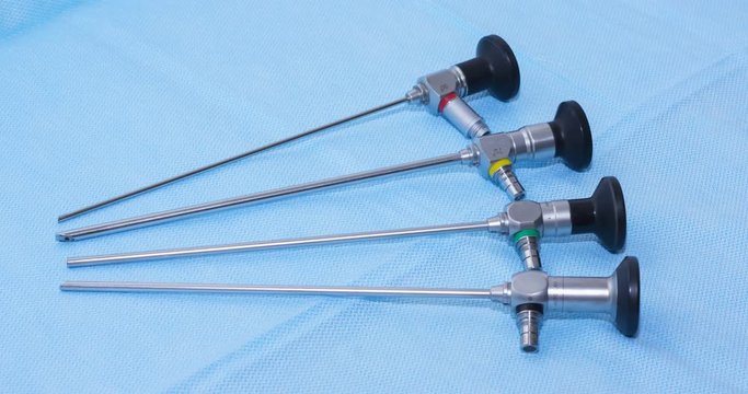 Endoscopic tube for arthroscopy, laryngoscopy, rhinoscopy.Diagnostic medical equipment