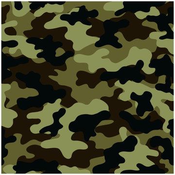 Camouflage texture pattern. Abstract modern military camo ornament for army and hunting fabric print. Military uniform. The form of the navy.Masking ornament. Vector background. 