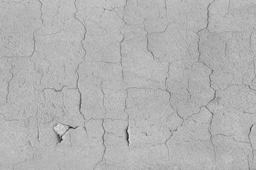 White wall crack texture background