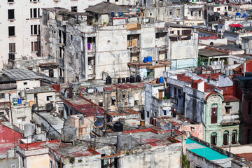 Fototapeta na wymiar Roof tops of Havana