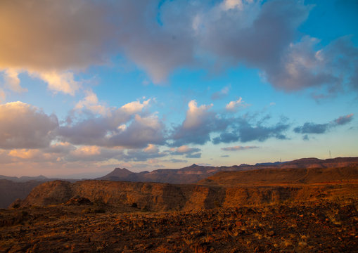 Mountainous landscape, Asir province, Dahran Aljanub, Saudi Arabia