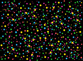 Vibrant colorful dots texture for carnival cards