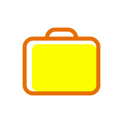 Suitcase icon vector symbol