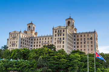 Fototapeta na wymiar Nacional De Cuba Hotel