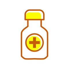 medicine bottle icon vector design