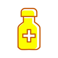 medicine bottle icon vector design