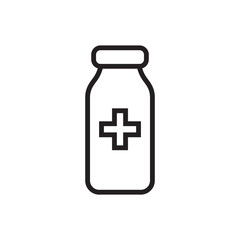 medicine bottle icon vector design