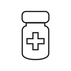 medicine bottle icon vector design