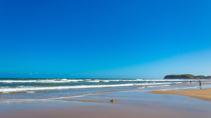 Praia da cidade de Torres, Brasil