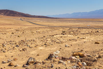 Bedwater Road in the Death Valley, California, USA.