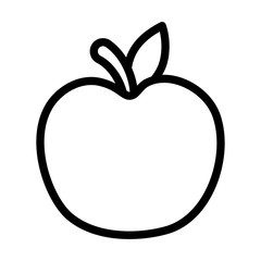 fresh fruit ripe apple icon design