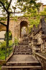 Fototapeta na wymiar Petra Stube or Petar Kruzic Stairway in Rijeka, Croatia