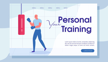 Personal Boxing Training for Health Landing Page