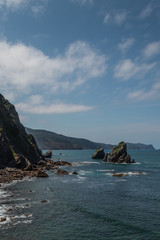 Fototapeta na wymiar Seascape with cliffs and coast