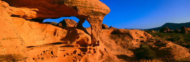 Sandstone Rock Formation At Sunrise, Nevada