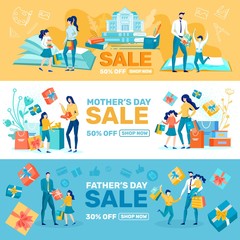 Fathers and Mothers Day, Back to School Sales.