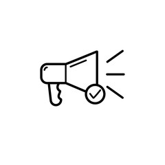 Megaphone promotion icon