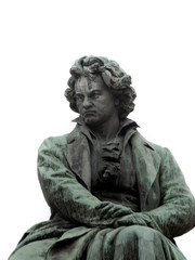 Fototapeta na wymiar Beethoven Denkmal Wien, errichtet 1870