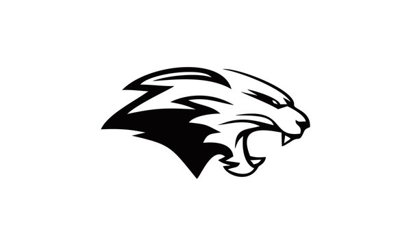head brand tiger vector logo