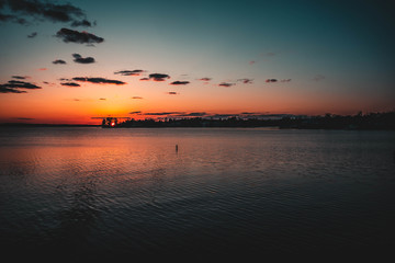 Fototapeta na wymiar Sunset over Lake 