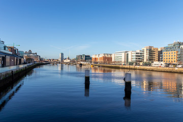 Fototapeta na wymiar Liffey River, Dublin