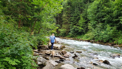 Wandern in den Bergen von Schladming